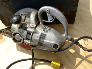 Reverse side of A8" Worm Driven Saw